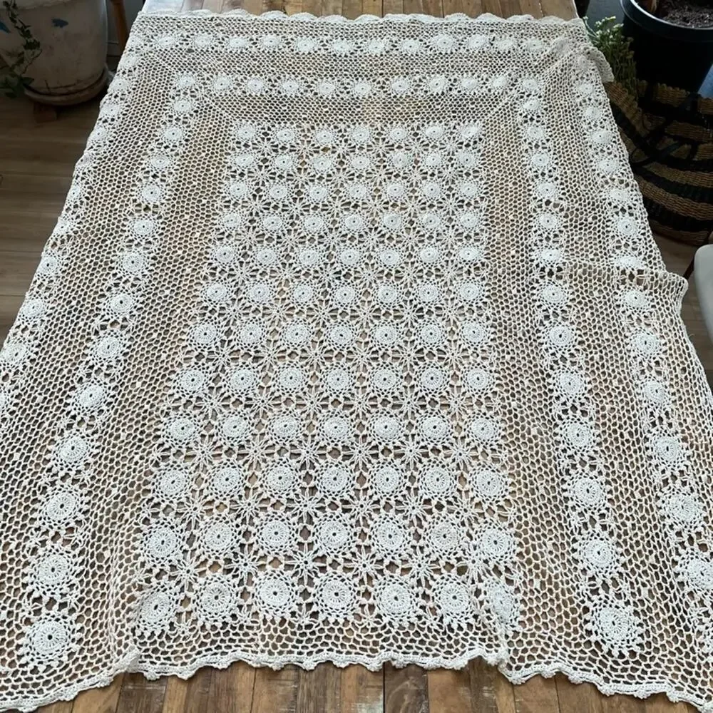 Cotton Crochet Tablecloth 47